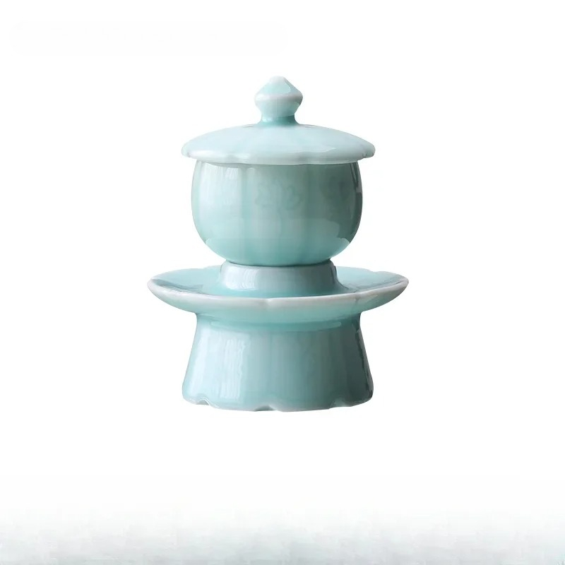 Celadon Ceramic Cup - Ceramika celadonowa z kielichem na wodę
