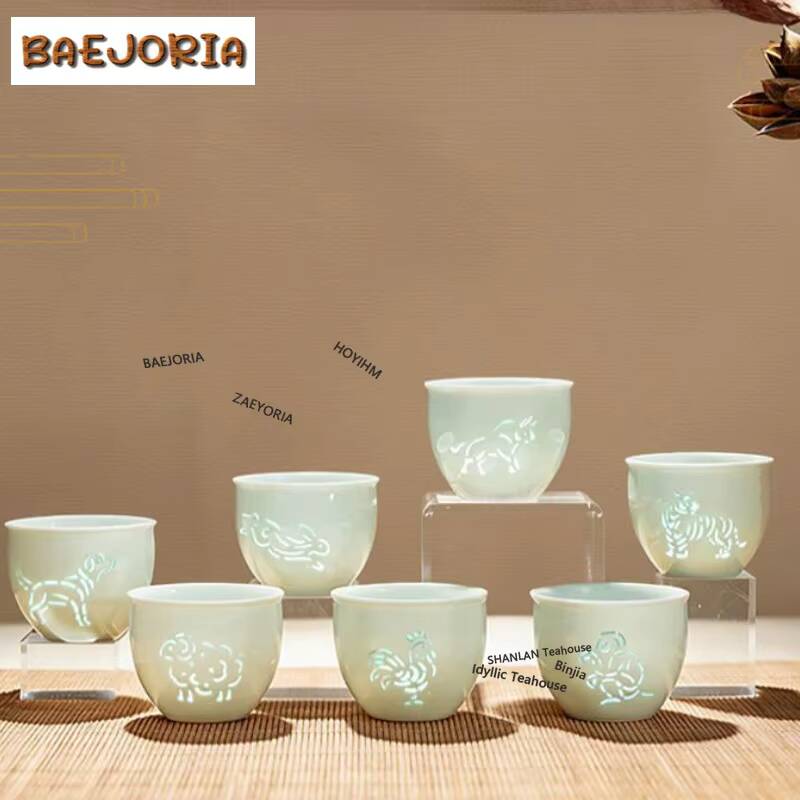 Celadon Ceramic Cup - 175ml Znak Zodiaku Celadonowa Ekskluzywna Filiżanka