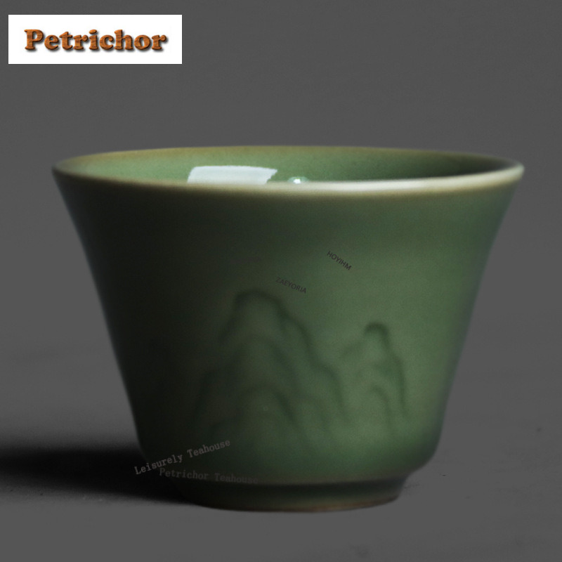 Celadon Ceramic Cup - 50ml Czarka do herbaty z pieca