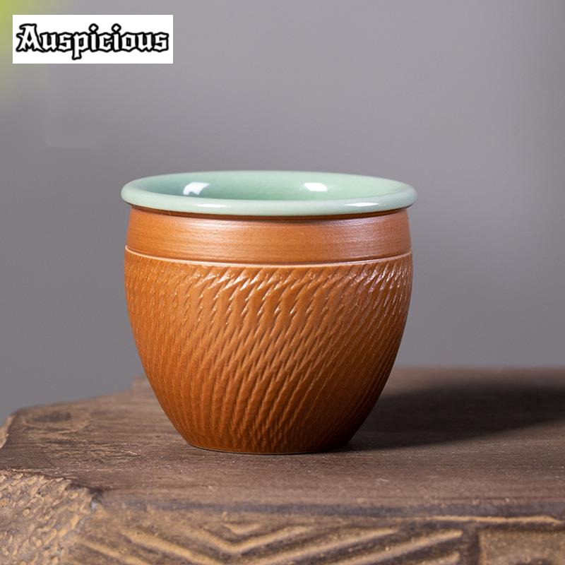 Celadon Ceramic Cup - 50ml Ręcznie robiony nóż do skakania