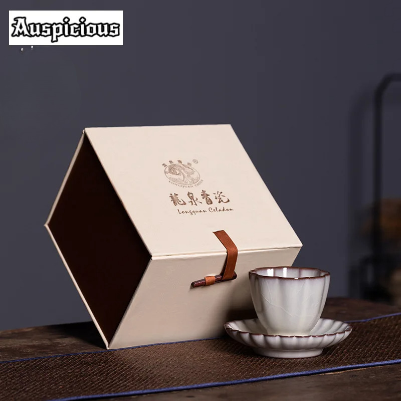 Celadon Ceramic Cup - 100ml High-end Longquan Celadon Teacup Handmade