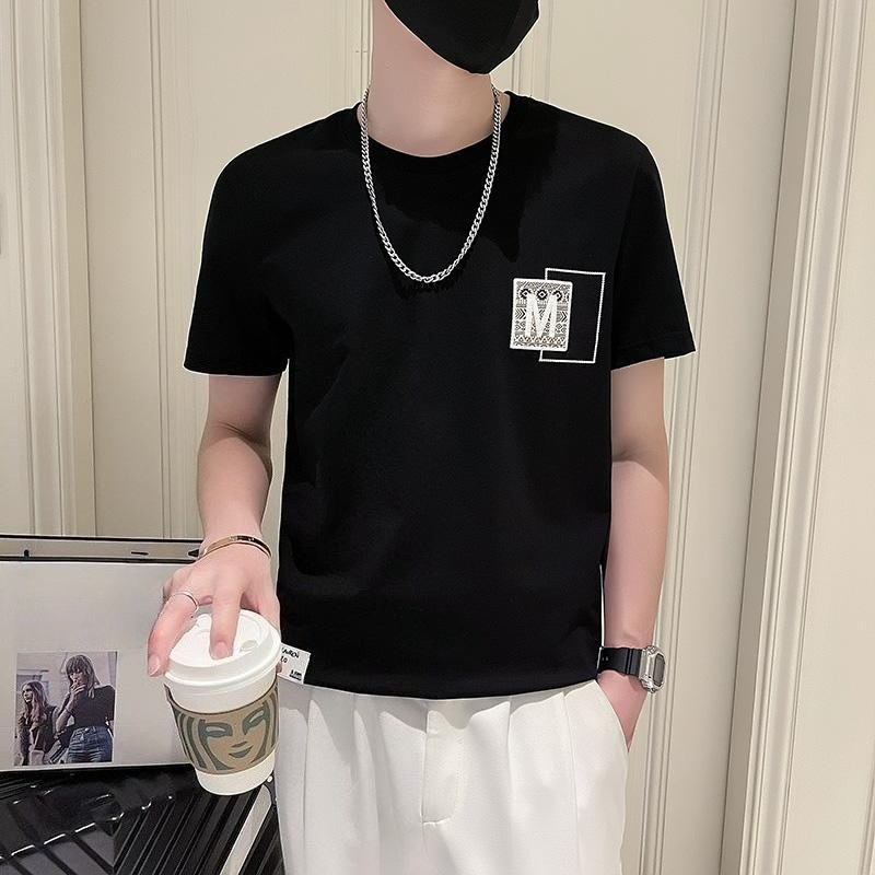 Modna męska koszulka z krótkim – Korean Daily Lifestyle recenzja i cena