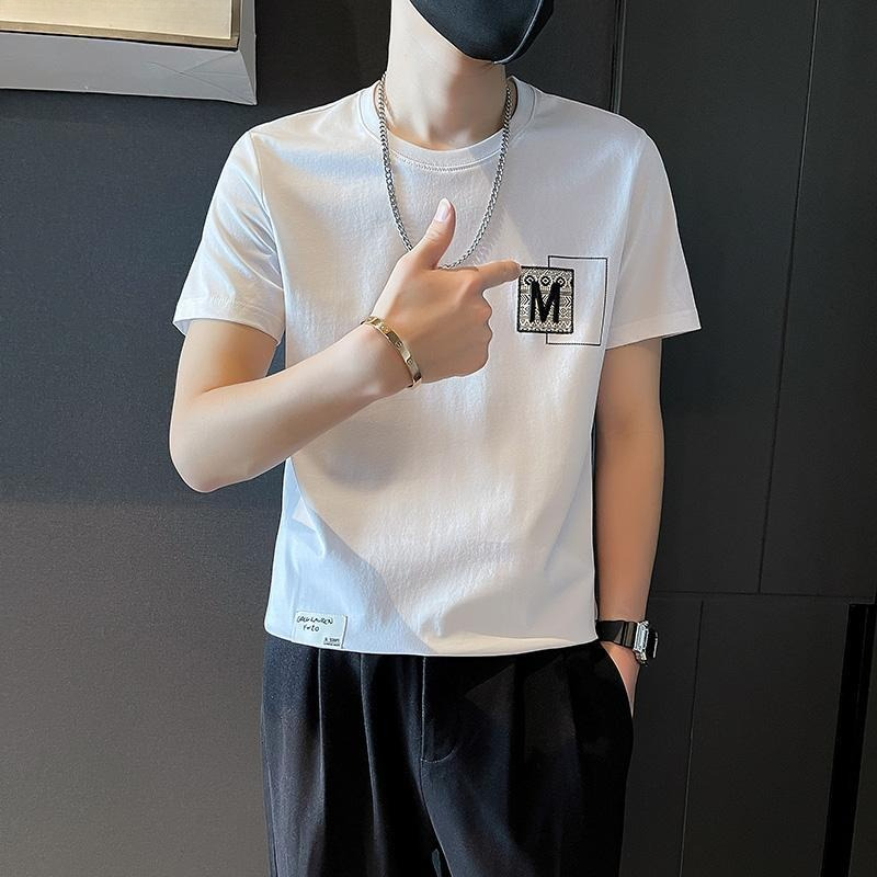 Modna męska koszulka z krótkim – Korean Daily Lifestyle recenzja i cena