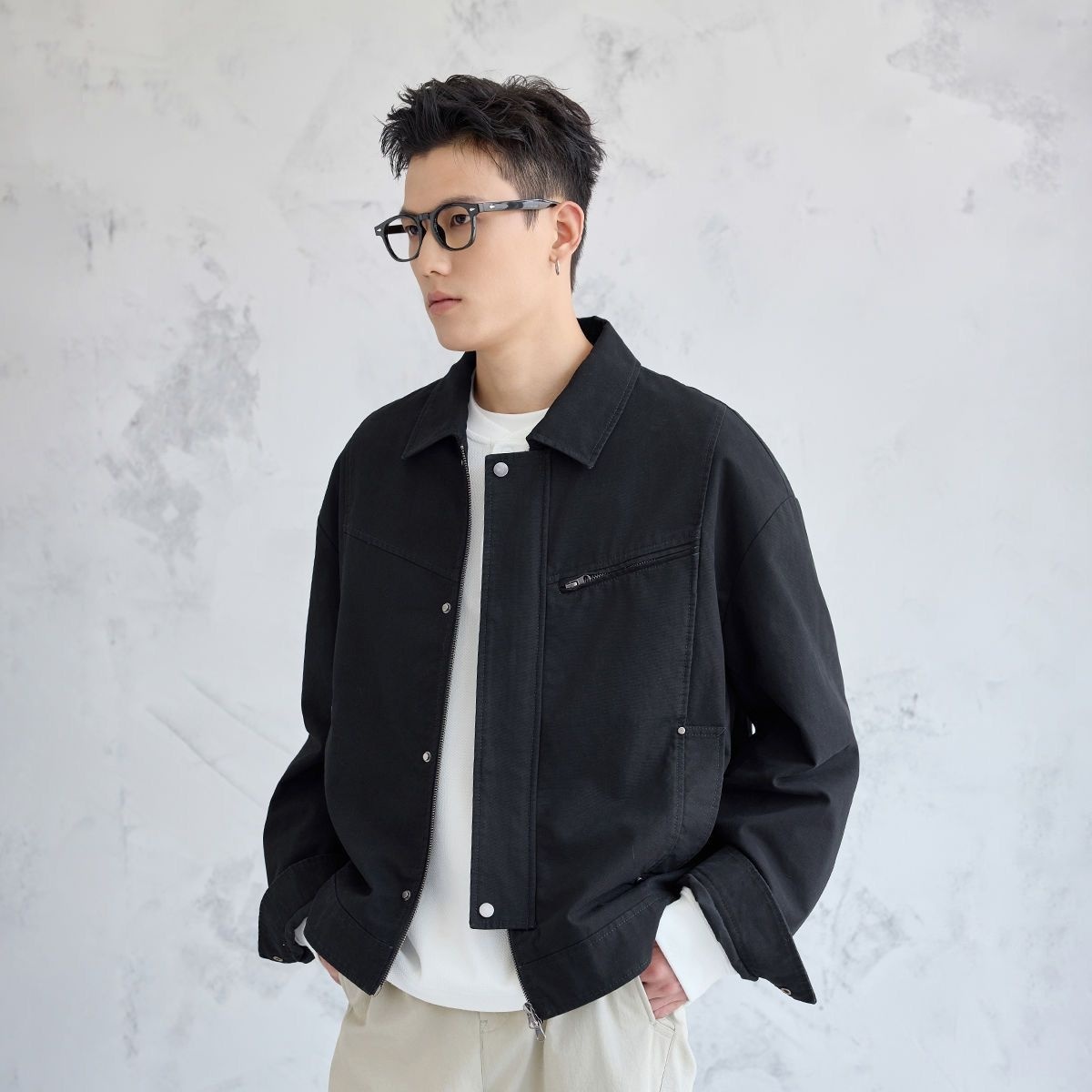 Męska kurtka płaszcz koreański – Korean Men Lifestyle recenzja i cena