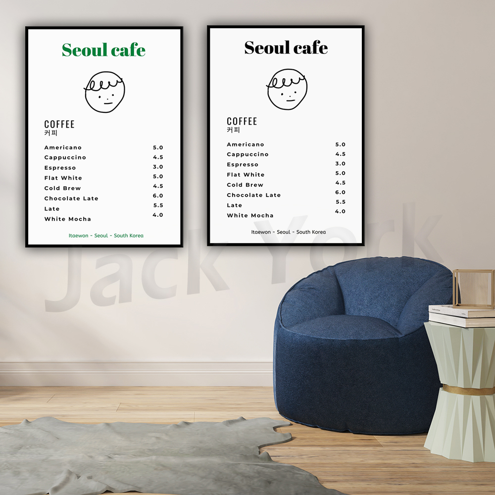 Seoul Cafe Print Wall Art Prin – Korean Lifestyle Aesthetic recenzja i cena