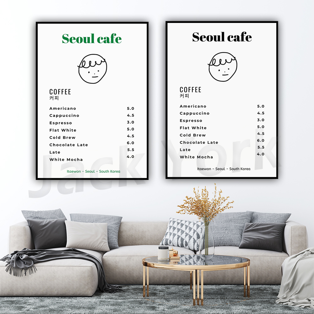 Seoul Cafe Print Wall Art Prin – Korean Lifestyle Aesthetic recenzja i cena