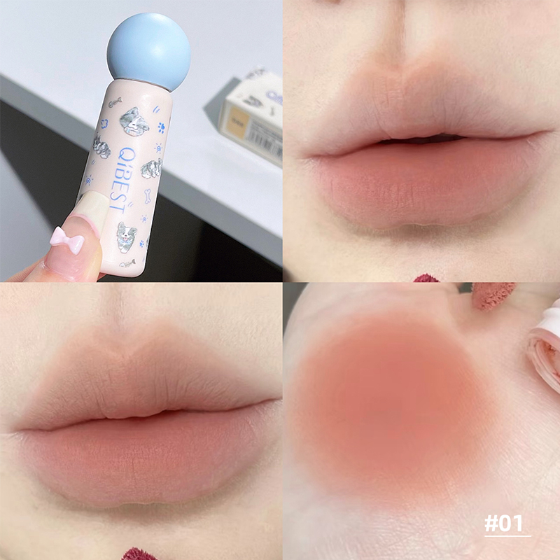 QIBEST Uroczy Aksamitny Matowy – Lip Tint Korean recenzja i cena
