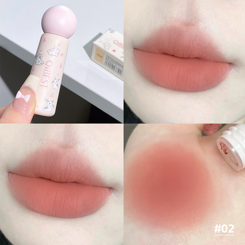 QIBEST Uroczy Aksamitny Matowy – Lip Tint Korean recenzja i cena