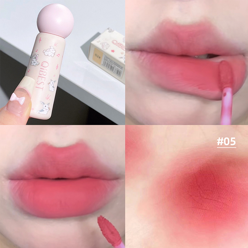 QIBEST Uroczy Aksamitny Matowy – Lip Tint Korean recenzja i cena