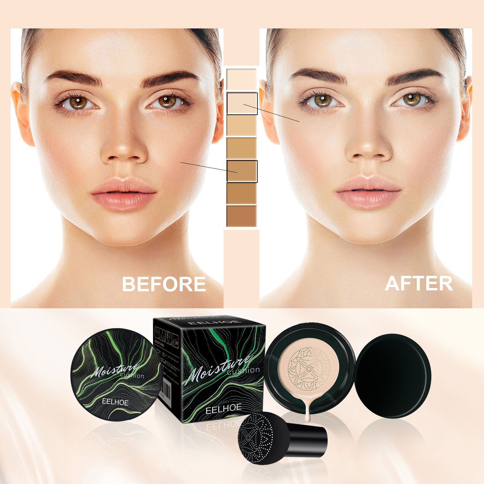 EELHOE Grzybkowa Główka Podusz – Bb Cushion Korean recenzja i cena